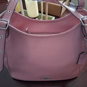 Coach Pink Leather Shoulder Bag